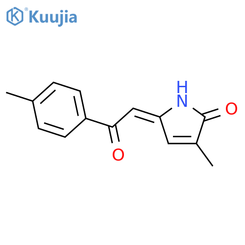 2H-Pyrrol-2-one,1,5-dihydro-3-methyl-5-[2-(4-methylphenyl)-2-oxoethylidene]-, (5Z)- structure