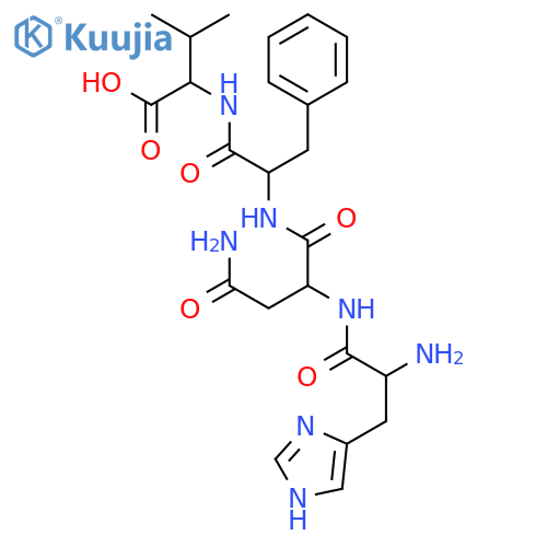 L-Valine, L-histidyl-L-asparaginyl-L-phenylalanyl- structure