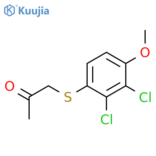 2-Propanone, 1-[(2,3-dichloro-4-methoxyphenyl)thio]- structure