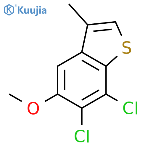 Benzo[b]thiophene, 6,7-dichloro-5-methoxy-3-methyl- structure