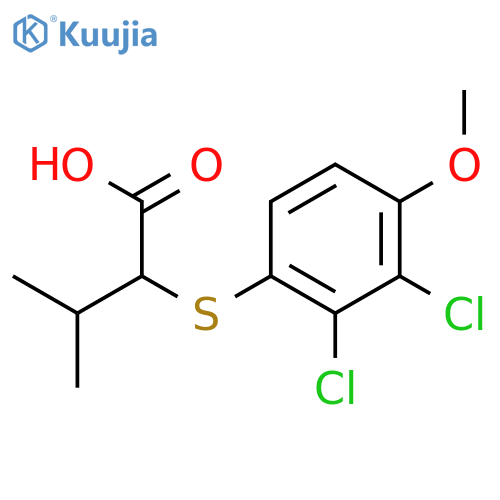 Butanoic acid, 2-[(2,3-dichloro-4-methoxyphenyl)thio]-3-methyl- structure