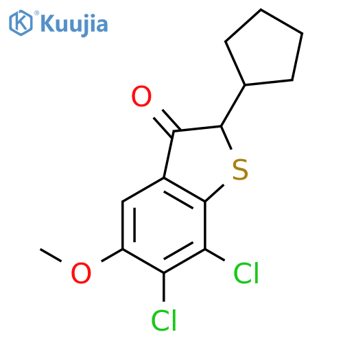 Benzo[b]thiophen-3(2H)-one, 6,7-dichloro-2-cyclopentyl-5-methoxy- structure