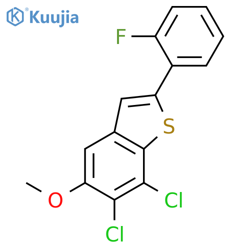 BENZO[B]THIOPHENE, 6,7-DICHLORO-2-(2-FLUOROPHENYL)-5-METHOXY- structure