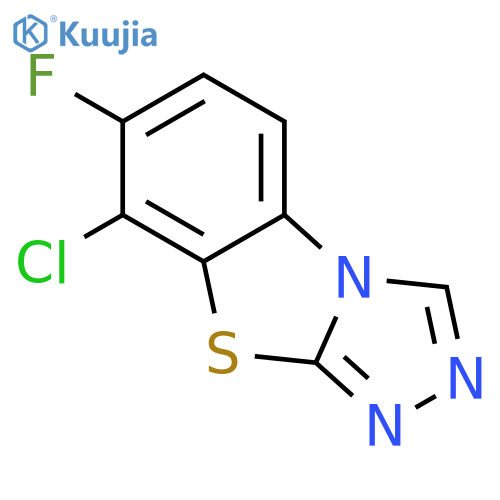 1,2,4-TRIAZOLO[3,4-B]BENZOTHIAZOLE, 8-CHLORO-7-FLUORO- structure