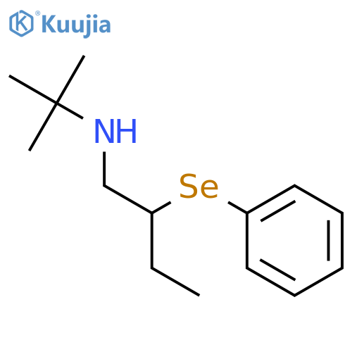 1-Butanamine, N-(1,1-dimethylethyl)-2-(phenylseleno)- structure