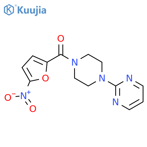 Piperazine, 1-[(5-nitro-2-furanyl)carbonyl]-4-(2-pyrimidinyl)- structure
