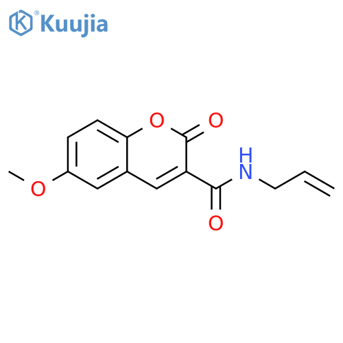 6-methoxy-2-oxo-N-(prop-2-en-1-yl)-2H-chromene-3-carboxamide structure