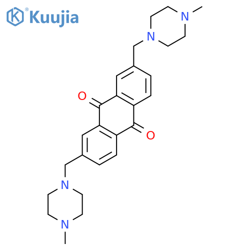 9,10-ANTHRACENEDIONE, 2,7-BIS[(4-METHYL-1-PIPERAZINYL)METHYL]- structure