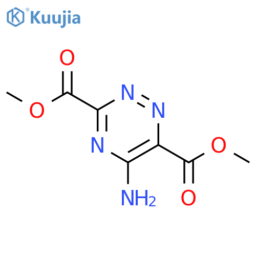 1,2,4-Triazine-3,6-dicarboxylic acid, 5-amino-, dimethyl ester structure