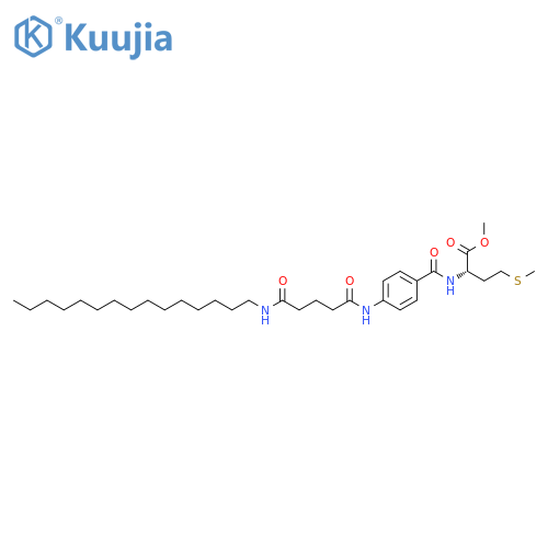 L-Methionine,N-[4-[[1,5-dioxo-5-(pentadecylamino)pentyl]amino]benzoyl]-, methylester structure
