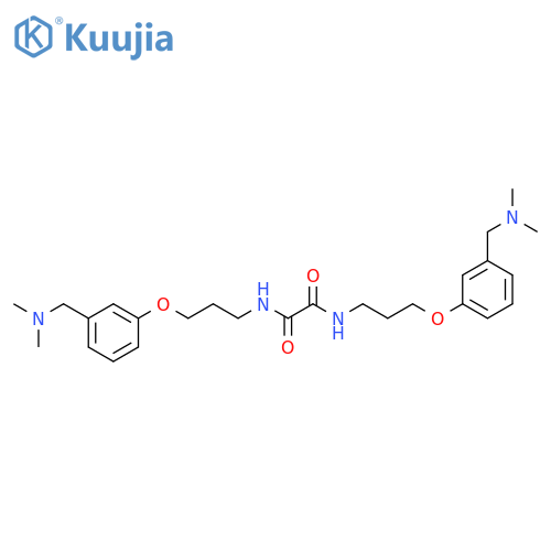 ETHANEDIAMIDE, N,N'-BIS[3-[3-[(DIMETHYLAMINO)METHYL]PHENOXY]PROPYL]- structure