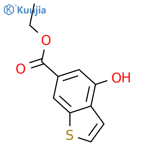 ethyl 4-hydroxy-1-benzothiophene-6-carboxylate structure