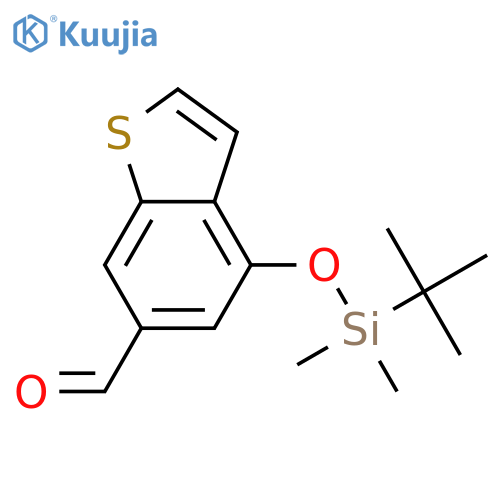 Benzo[b]thiophene-6-carboxaldehyde,4-[[(1,1-dimethylethyl)dimethylsilyl]oxy]- structure