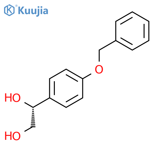 1,2-Ethanediol, 1-[4-(phenylmethoxy)phenyl]-, (1R)- structure