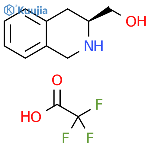 3-Isoquinolinemethanol, 1,2,3,4-tetrahydro-, (3S)-, trifluoroacetate (salt) structure