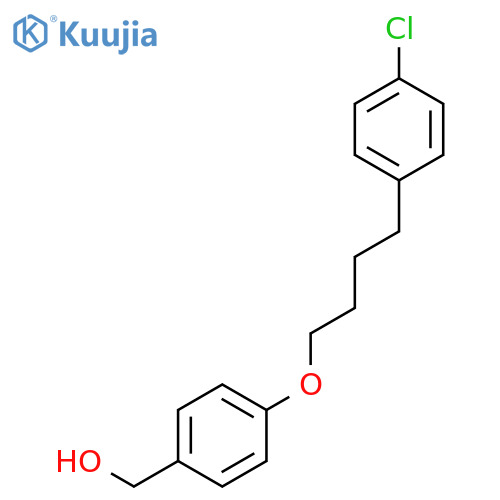 Benzenemethanol, 4-[4-(4-chlorophenyl)butoxy]- structure