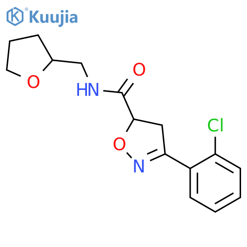 <br>3-(2-Chloro-phenyl)-4,5-dihydro-isoxazole-5-carboxylic acid (tetrahydro-fur an-2-ylmethyl)-amide structure