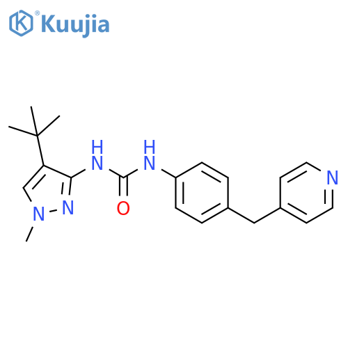 Urea,N-[4-(1,1-dimethylethyl)-1-methyl-1H-pyrazol-3-yl]-N'-[4-(4-pyridinylmethyl)phenyl]- structure