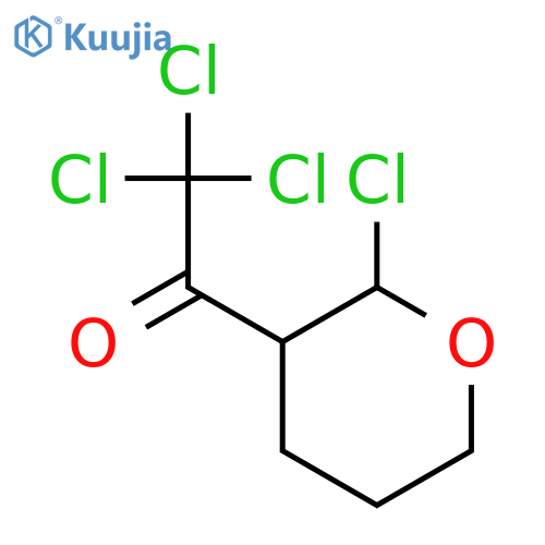 ETHANONE, 2,2,2-TRICHLORO-1-(2-CHLOROTETRAHYDRO-2H-PYRAN-3-YL)- structure