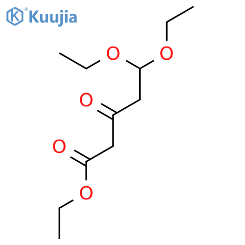 PENTANOIC ACID, 5,5-DIETHOXY-3-OXO-, ETHYL ESTER structure