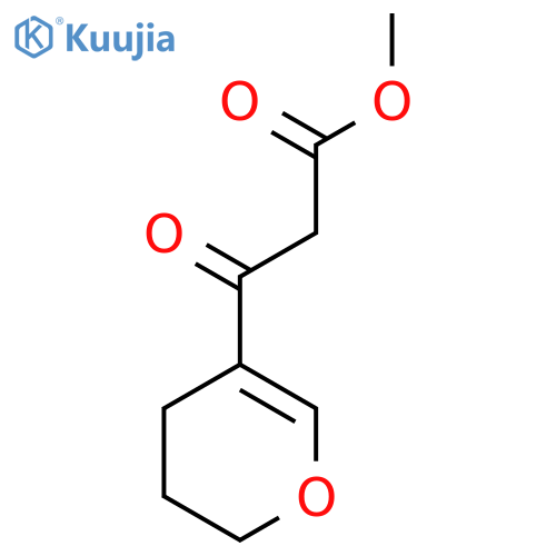 methyl 3-(3,4-dihydro-2H-pyran-5-yl)-3-oxopropanoate structure