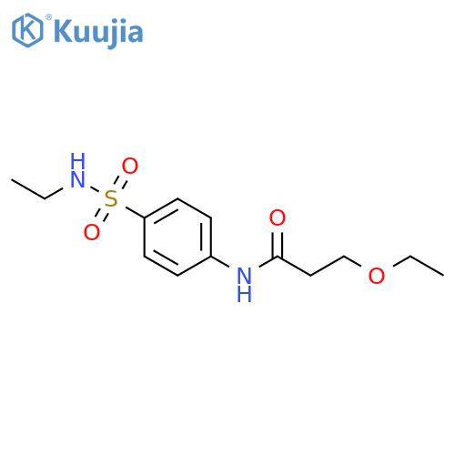 3-ethoxy-N-[4-(ethylsulfamoyl)phenyl]propanamide structure