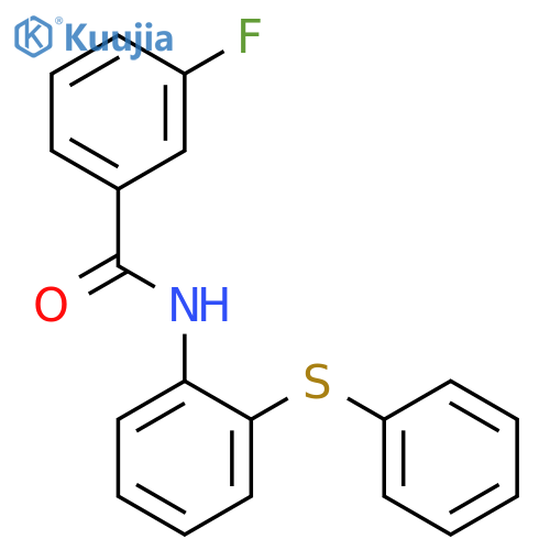 3-Fluoro-N-(2-phenylsulfanyl-phenyl)-benzamide structure
