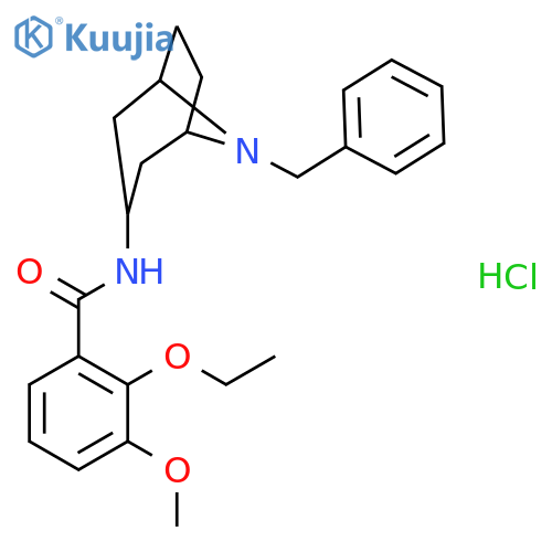 N-(8-benzyl-8-azabicyclo[3.2.1]oct-3-yl)-2-ethoxy-3-methoxybenzamide hydrochloride structure