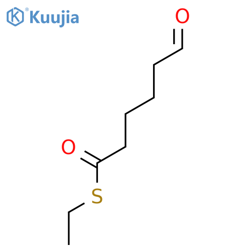 HEXANETHIOIC ACID, 6-OXO-, S-ETHYL ESTER structure