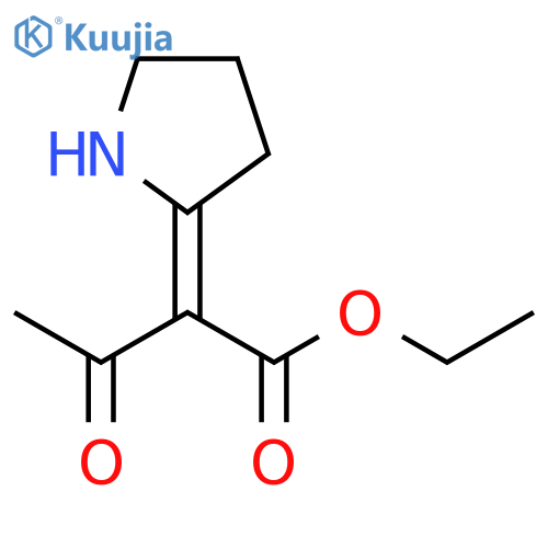 BUTANOIC ACID, 3-OXO-2-(2-PYRROLIDINYLIDENE)-, ETHYL ESTER, (E)- structure