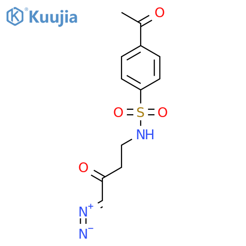 BENZENESULFONAMIDE, 4-ACETYL-N-(4-DIAZO-3-OXOBUTYL)- structure