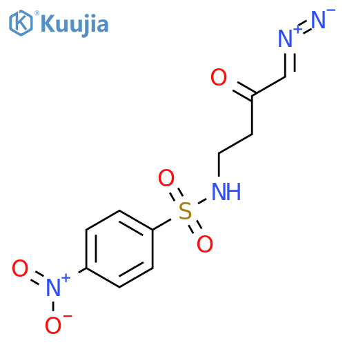 Benzenesulfonamide, N-(4-diazo-3-oxobutyl)-4-nitro- structure