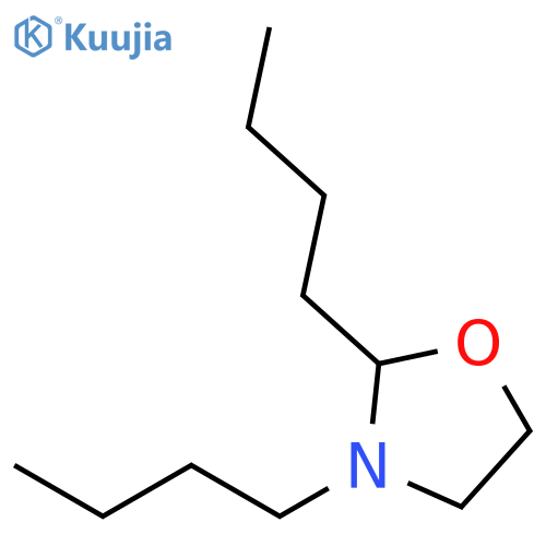 OXAZOLIDINE, 2,3-DIBUTYL- structure