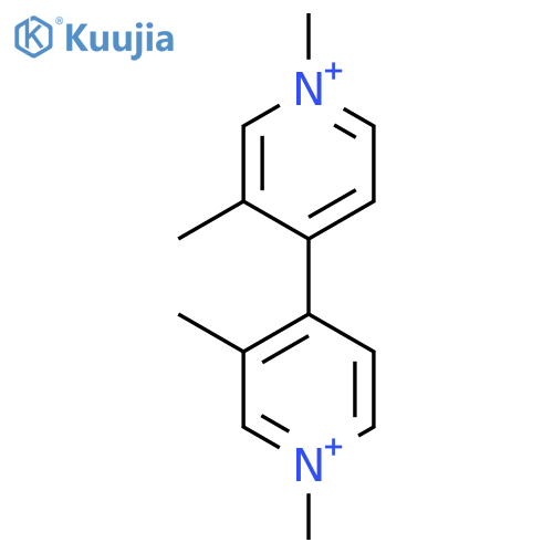 4,4'-BIPYRIDINIUM, 1,1',3,3'-TETRAMETHYL- structure