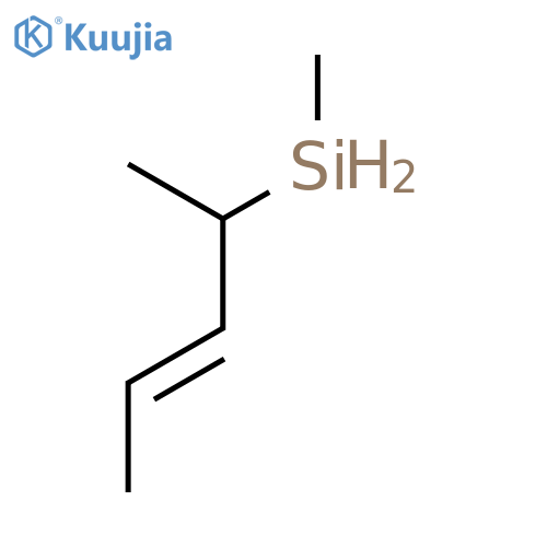 Silylene, methyl(1-methyl-2-butenyl)- structure