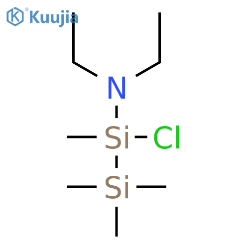 Disilanamine, 1-chloro-N,N-diethyl-1,2,2,2-tetramethyl- structure