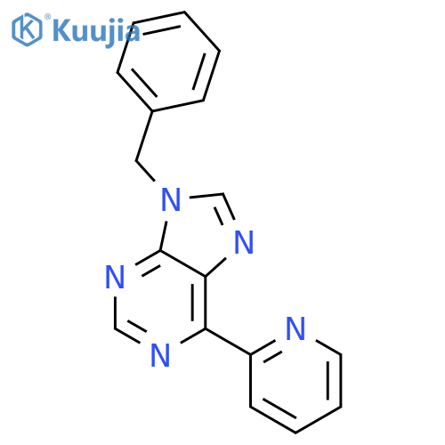 9H-Purine, 9-(phenylmethyl)-6-(2-pyridinyl)- structure