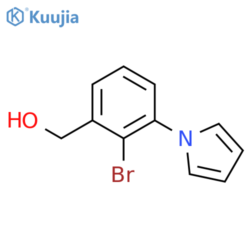 Benzenemethanol, 2-bromo-3-(1H-pyrrol-1-yl)- structure