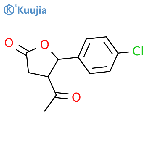 4-acetyl-5-(4-chlorophenyl)dihydrofuran-2(3H)-one structure