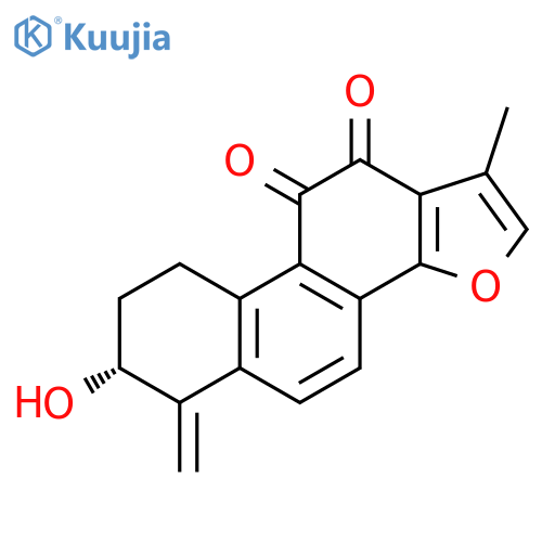 Phenanthro[1,2-b]furan-10,11-dione,6,7,8,9-tetrahydro-7-hydroxy-1-methyl-6-methylene-, (7S)- structure
