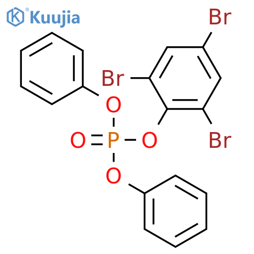Phosphoric acid, diphenyl 2,4,6-tribromophenyl ester structure