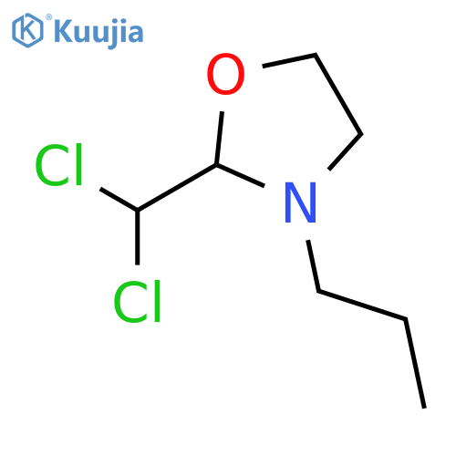 Oxazolidine, 2-(dichloromethyl)-3-propyl- structure