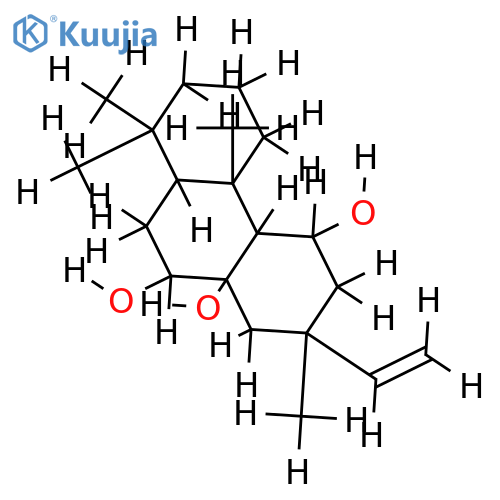 7alpha,8beta,11alpha-Trihydroxysandaracopimar-15-ene structure