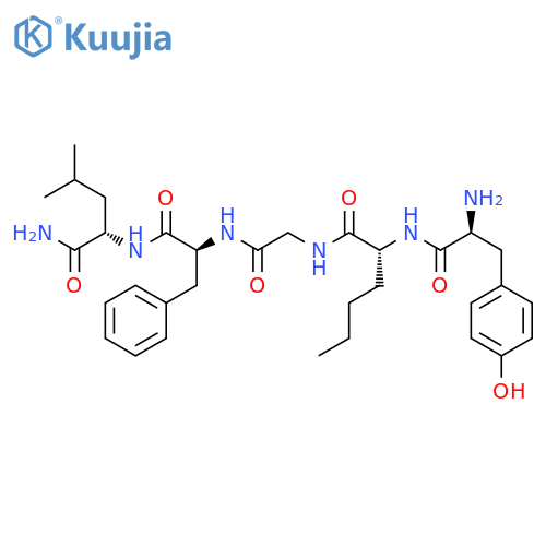 L-LEUCINAMIDE, L-TYROSYL-D-NORLEUCYLGLYCYL-L-PHENYLALANYL- structure