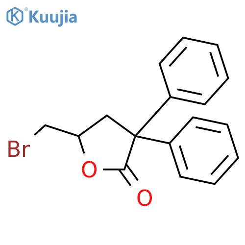 5-(bromomethyl)-3,3-diphenyldihydrofuran-2(3H)-one structure