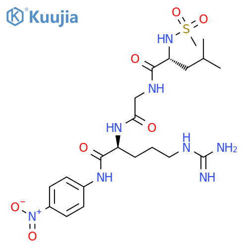 methylsulfonylleucyl-glycyl-arginine-4-nitroanilide structure