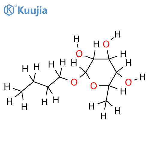 1-O-butyl rhamnopyranoside structure