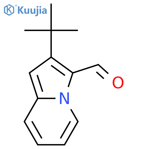 2-tert-butylindolizine-3-carbaldehyde structure
