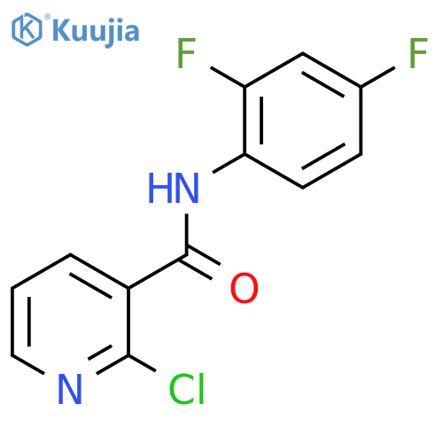 2-chloro-N-(2,4-difluorophenyl)pyridine-3-carboxamide structure