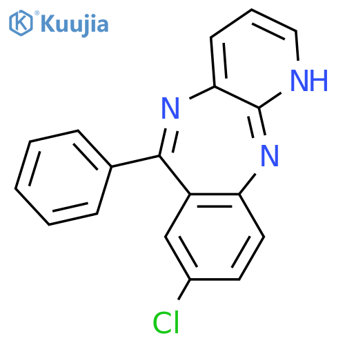 1H-PYRIDO[2,3-B][1,4]BENZODIAZEPINE, 8-CHLORO-6-PHENYL- structure